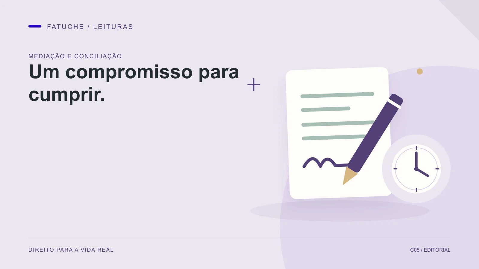 Ilustração editorial: Um compromisso para cumprir.