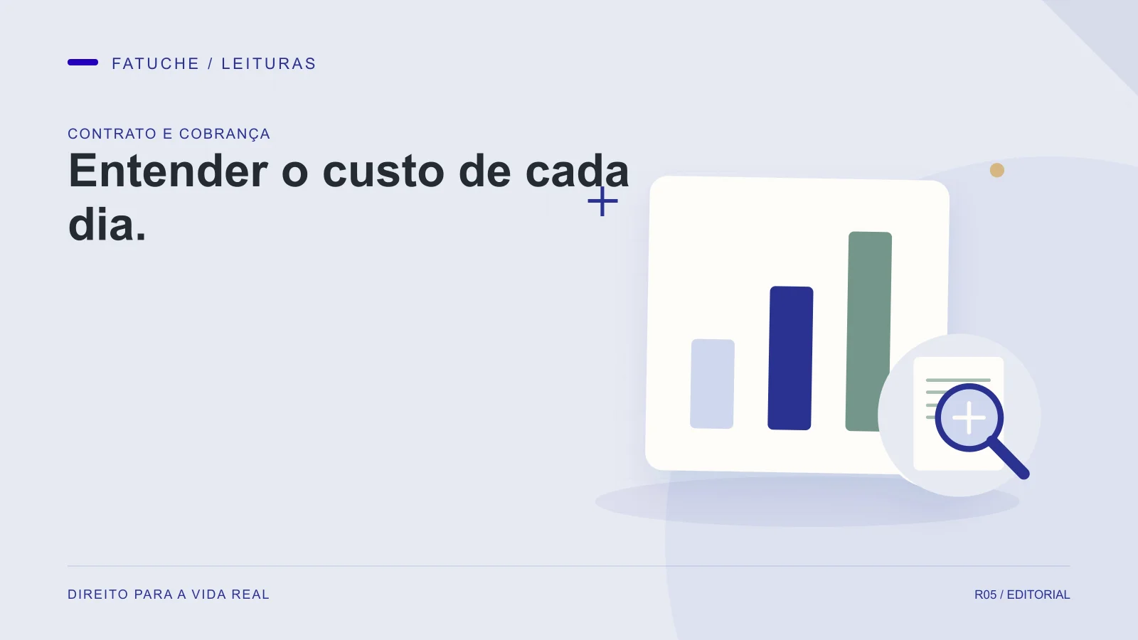 Ilustração editorial: Entender o custo de cada dia.