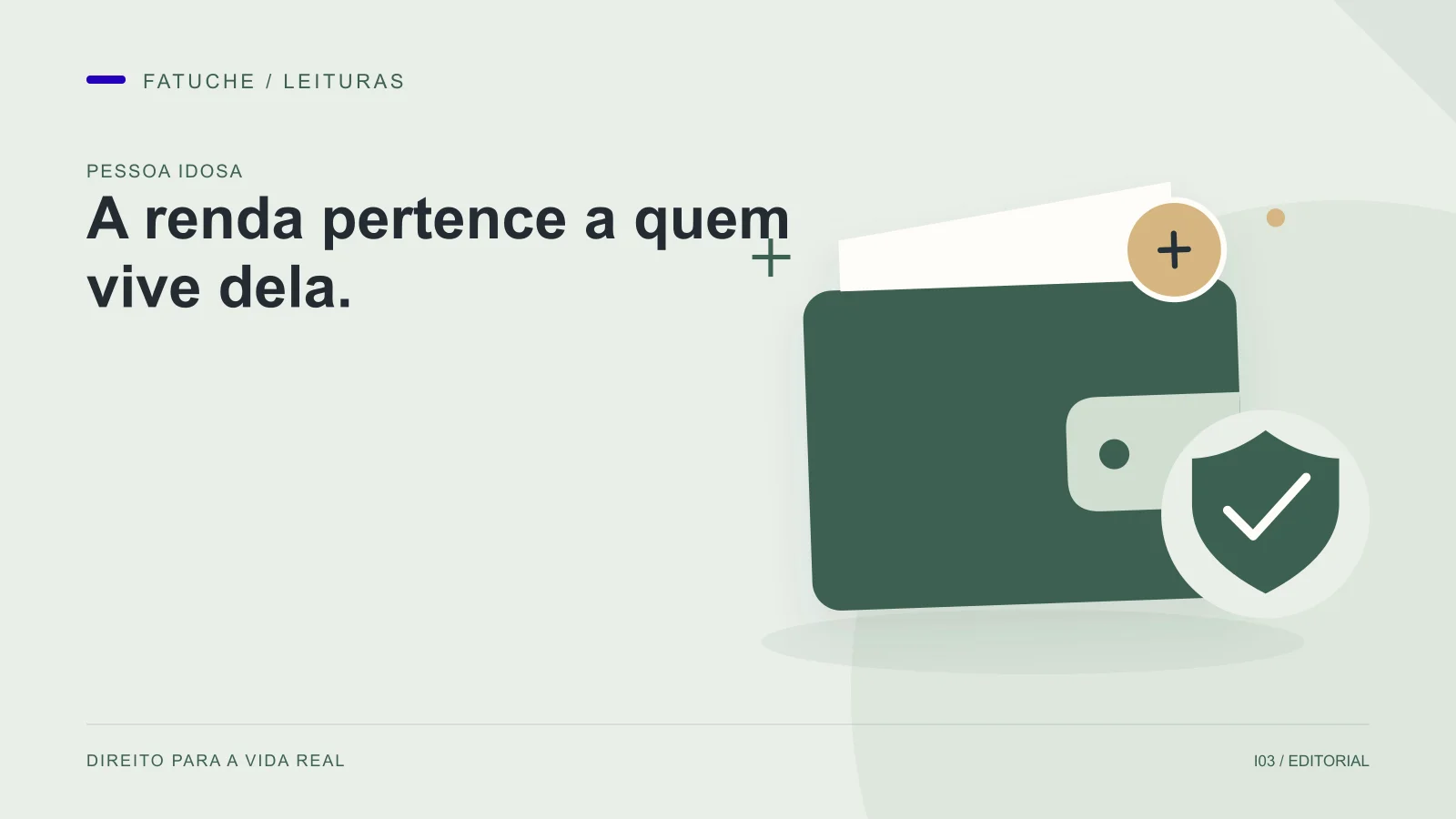 Ilustração editorial: A renda pertence a quem vive dela.