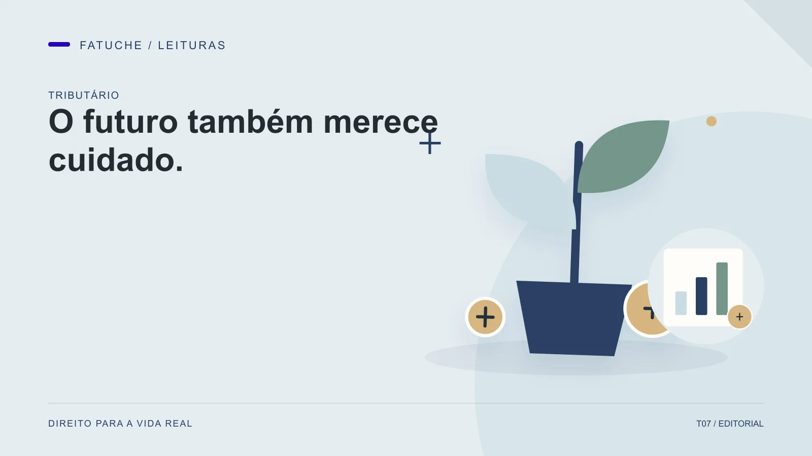 Ilustração editorial: O futuro também merece cuidado.