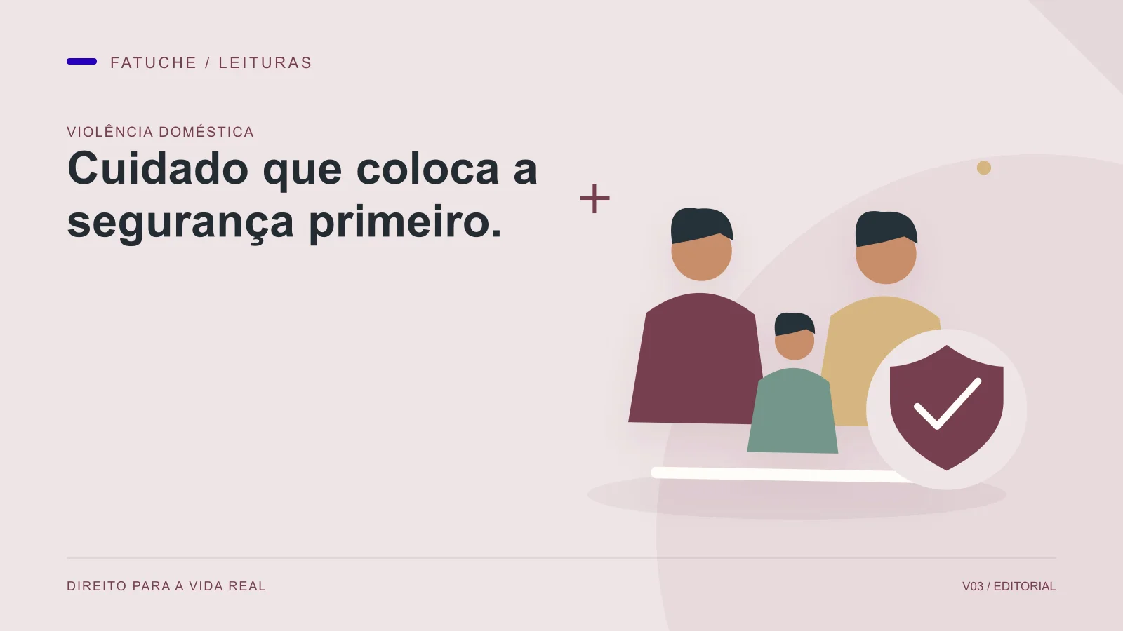 Ilustração editorial: Cuidado que coloca a segurança primeiro.