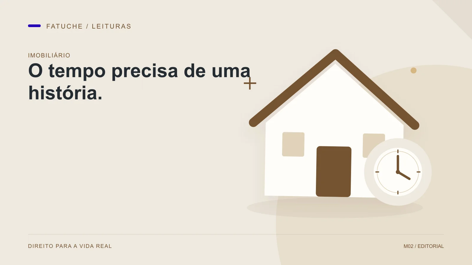 Ilustração editorial: O tempo precisa de uma história.