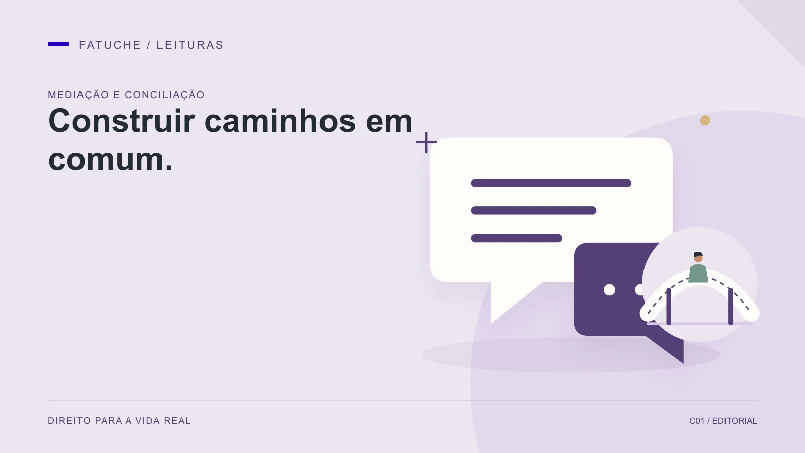 Ilustração editorial: Construir caminhos em comum.